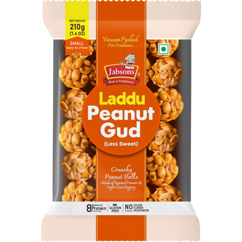 JABSONS PEANUT GUD LADDU 7.4OZ