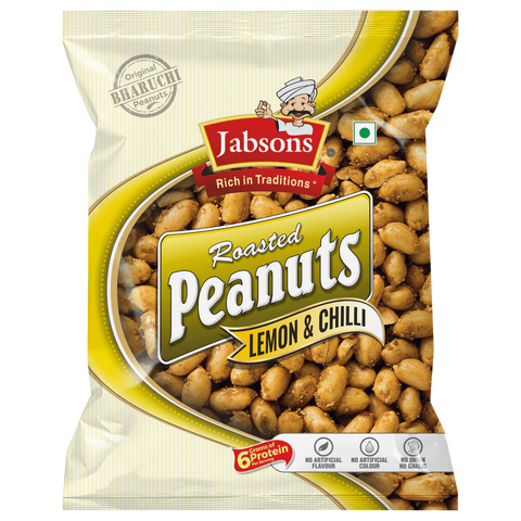 JABSONS LEMON CHILLI ROASTED PEANUTS 4.9OZ