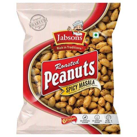 JABSONS SPICY MASALA ROASTED PEANUTS 4.9OZ