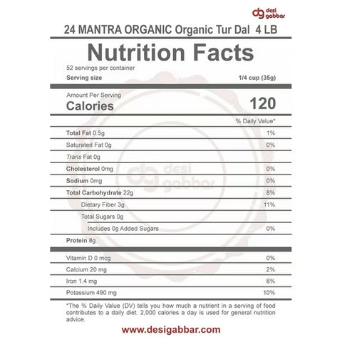 24 MANTRA TOOR DAL 4LB
