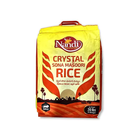NANDI CRYSTAL SONA MASOORI RICE 20LB