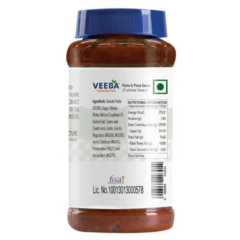 VEEBA TANDOORI PASTA & PIZZA SAUCE 13.4OZ