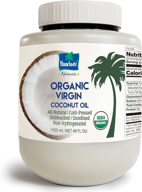PARACHUTE ORGANIC VIRGIN COCOCNUT OIL 49 FLOZ