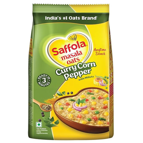 SAFFOLA CURRYCORN PEPPER OATS 17.64OZ