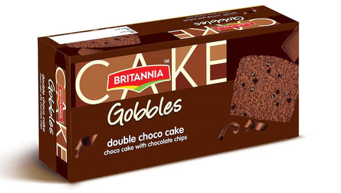 BRITANNIA GOBBLES DOUBLE CHOCO CAKE 8.8OZ