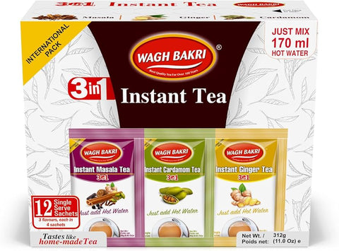 WAGH BAKRI 3 IN 1 INSTANT TEA 11OZ (12 PC)