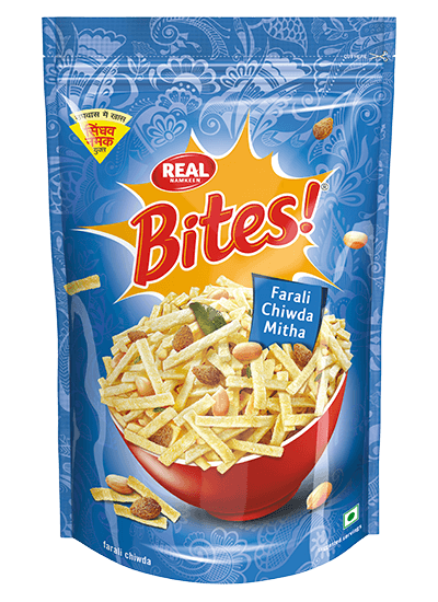 REAL BITES FARALI CHEWDO MITHA 14OZ