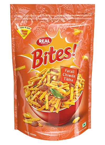 REAL BITES FARALI CHEWDO TIKHA 14OZ