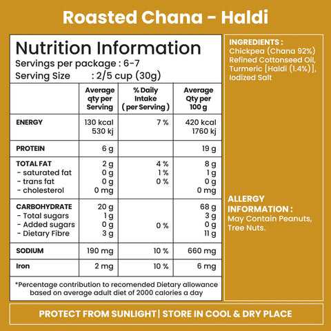 JABSONS HALDI ROASTED CHANA 5.29OZ