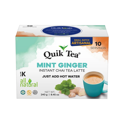 QUICK TEA MINT GINGER CHAI TEA LATTE 8.45OZ (10 PC)