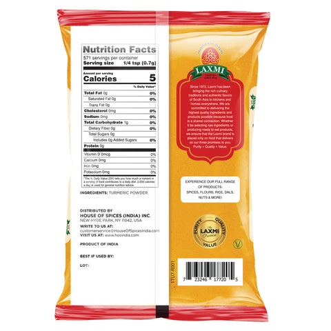 LAXMI TURMERIC POWDER 14 OZ (400 GM )