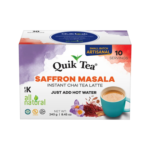 QUICK TEA SAFFRON MASALA CHAI TEA LATTE 8.45OZ (10 PC)