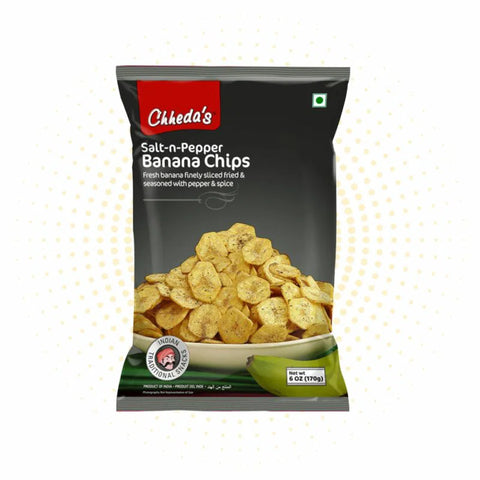 CHEDDA BANANA CHIPS SALT AND PEPPER 5.99OZ