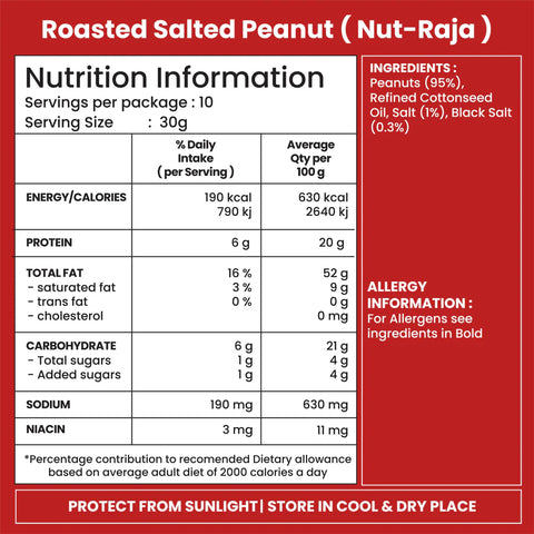 JABSONS ROASTED SALTED PEANUTS 11.28OZ