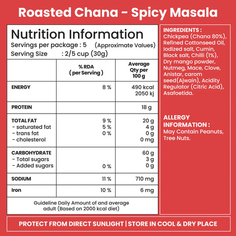 JABSONS SPICY MASALA CHANA 5.29OZ