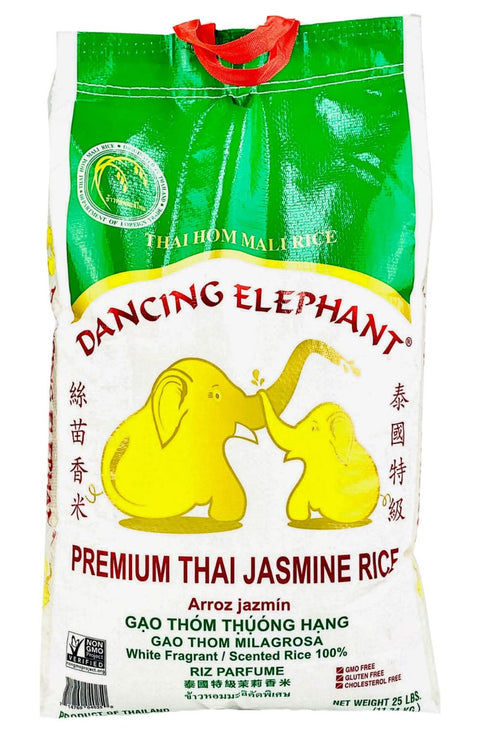 DANCING ELEPHANT JASMINE RICE 25LB