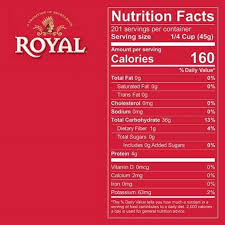 ROYAL REGULAR BASMATI RICE 20LB