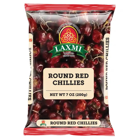 LAXMI ROUND RED CHILLIES 7OZ