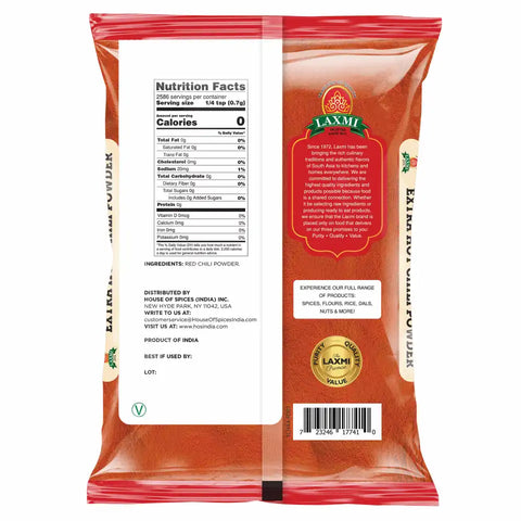 LAXMI EXTRA HOT CHILI POWDER 4LB