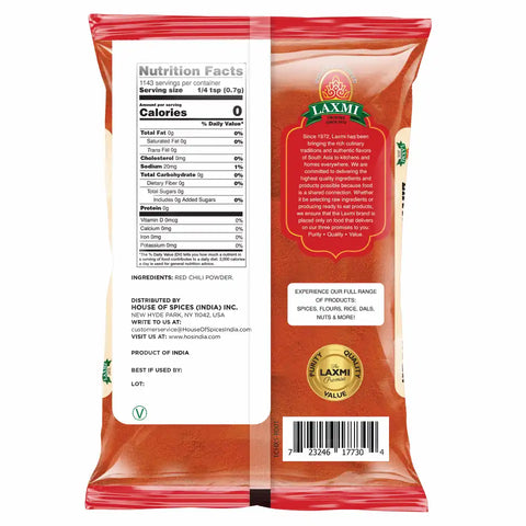 LAXMI EXTRA HOT CHILI POWDER 1.76LB