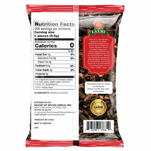 LAXMI WHOLE CLOVES 3.5OZ