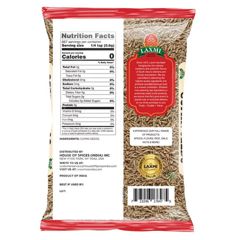 LAXMI CUMIN SEEDS 14OZ