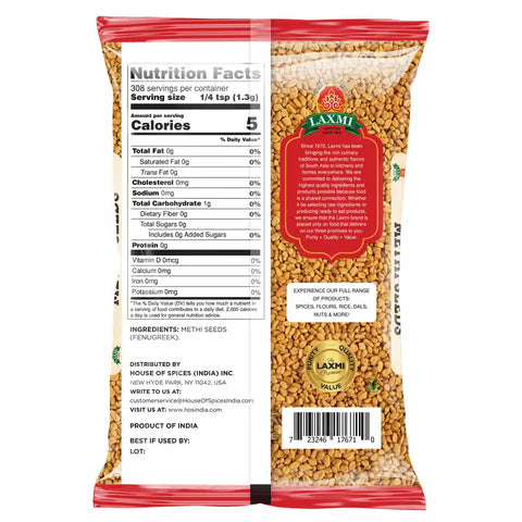 LAXMI METHI SEED 14OZ