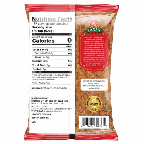 LAXMI NUTMEG POWDER 3.5OZ