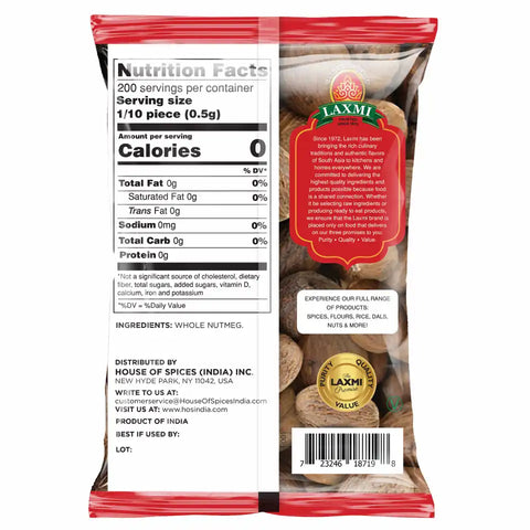 LAXMI WHOLE NUTMEG 3.5OZ