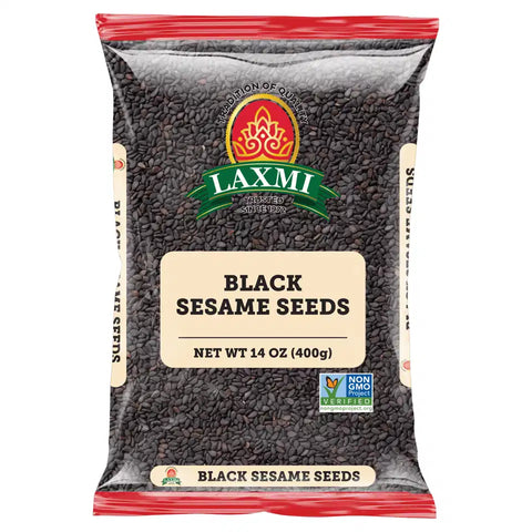 LAXMI BLACK SESAME SEEDS 14OZ