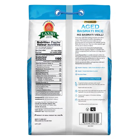 LAXMI AGED BASMATI RICE 10LB