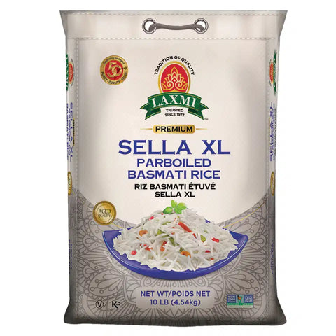 LAXMI SELLA XL PARBOILED BASMATI RICE 10LB