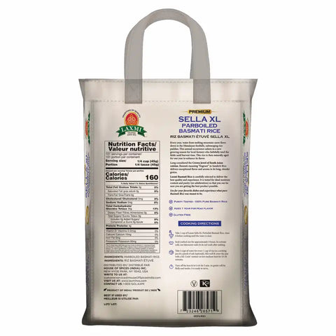 LAXMI SELLA XL PARBOILED BASMATI RICE 10LB