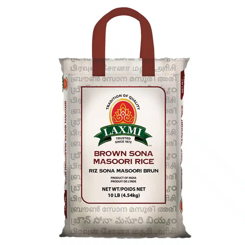 LAXMI SONA MASOORI BROWN RICE 10LB