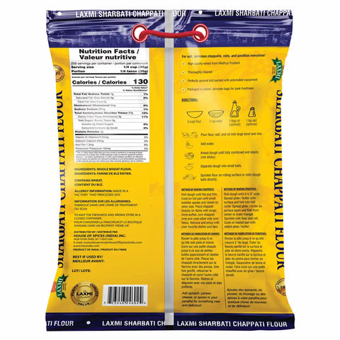 LAXMI SHARBATI CHAPATI FLOUR 20LB