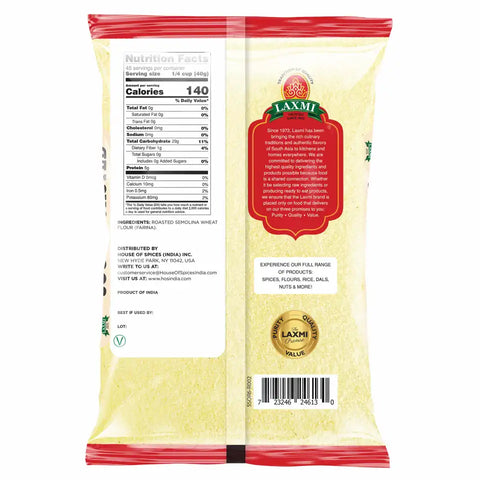LAXMI ROASTED SOOJI 4LB