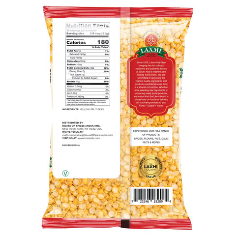 LAXMI YELLOW SPLIT PEAS 4LB