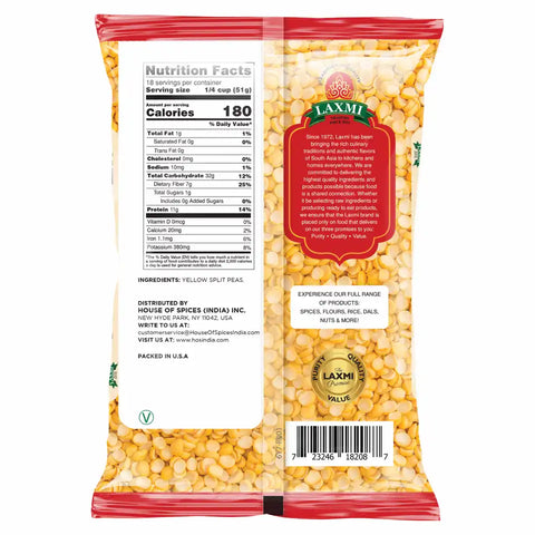 LAXMI YELLOW SPLIT PEAS 2LB
