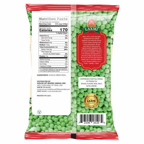LAXMI GREEN VATANA 2LB