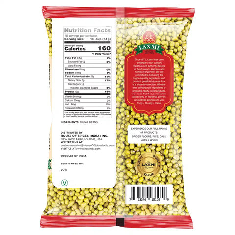 LAXMI WHOLE MOONG SMALL 2LB