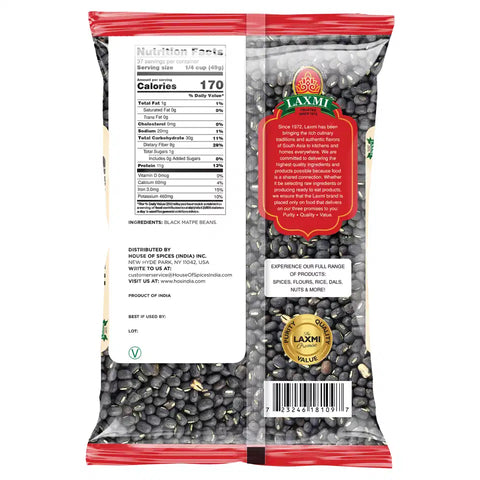 LAXMI WHOLE BLACK URAD 4LB