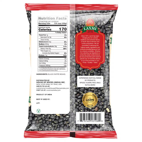 LAXMI  WHOLE BLACK URAD 2LB