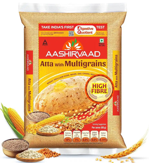 AASHIRVAAD WHOLE WHEAT MULTIGRAIN FLOUR 10LB