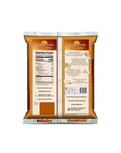 AASHIRVAAD WHOLE WHEAT ATTA 20LB