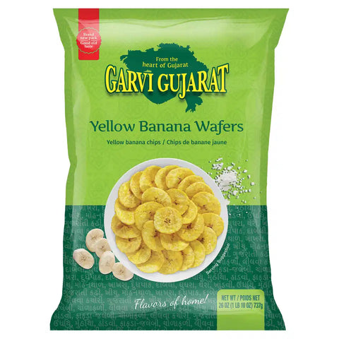 GARVI GUJARAT BANANA CHIPS YELLOW 737G