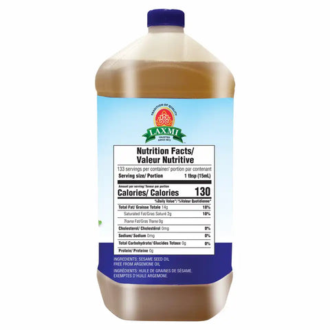 LAXMI INDIAN GINGELLY OIL 68 OZ 2 L