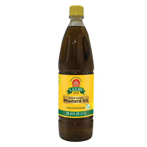 LAXMI KACHI GHANI MUSTARD OIL 34OZ 1L