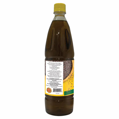 LAXMI KACHI GHANI MUSTARD OIL 34OZ 1L