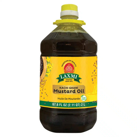 LAXMI KACHI GHANI MUSTARD OIL 68OZ 2L