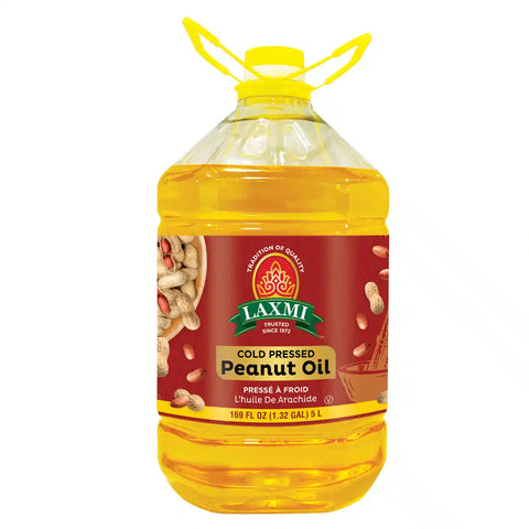 LAXMI COLD PRESSED PEANUT OIL 169 FL OZ 5L